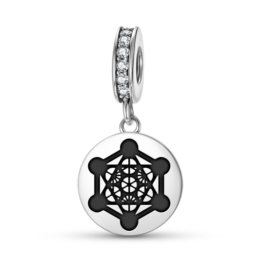 Metatron's Cube Sacred Geometry Symbols Pendant Dangle Charm