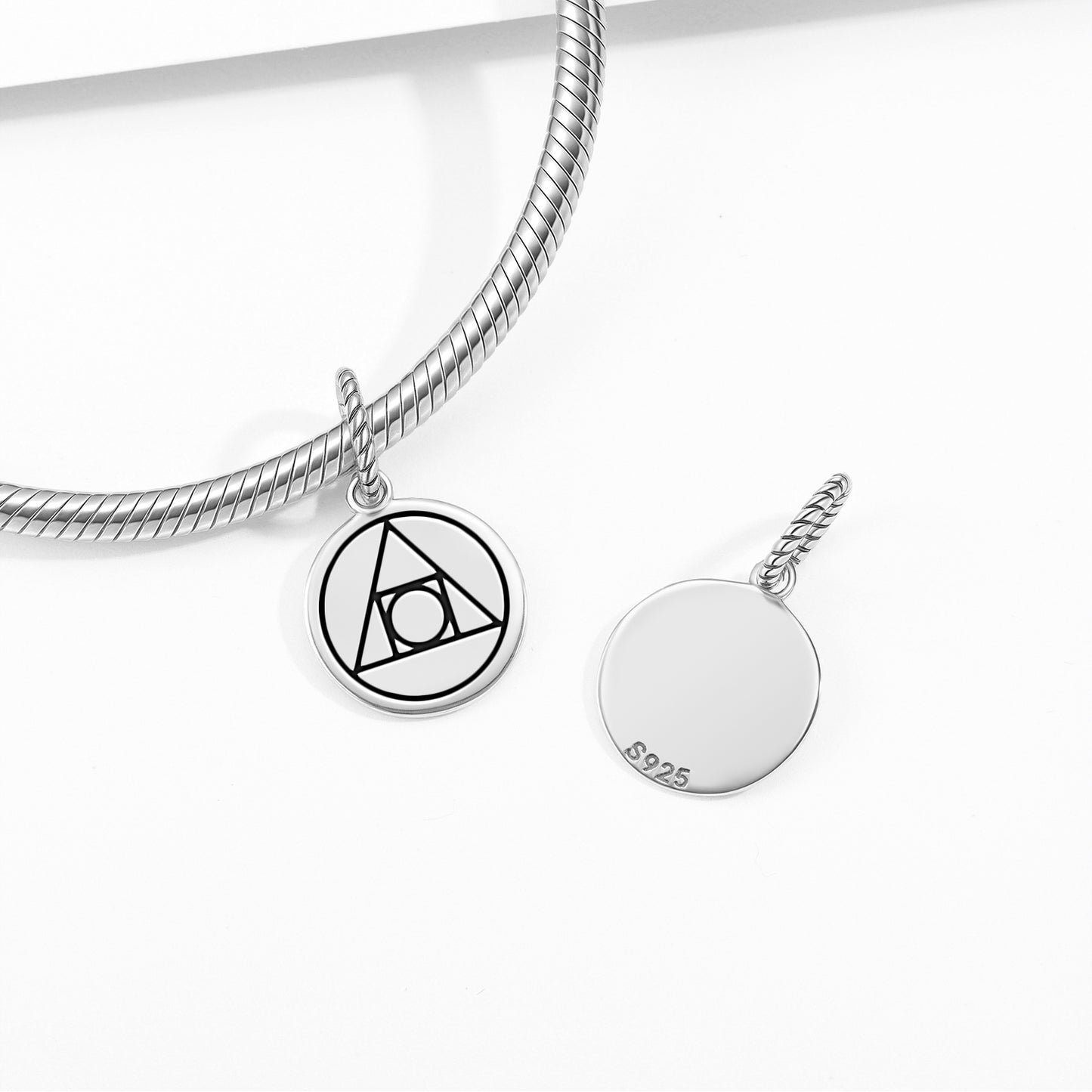 Philosopher's Stone Symbol  Pendant Dangle Charm
