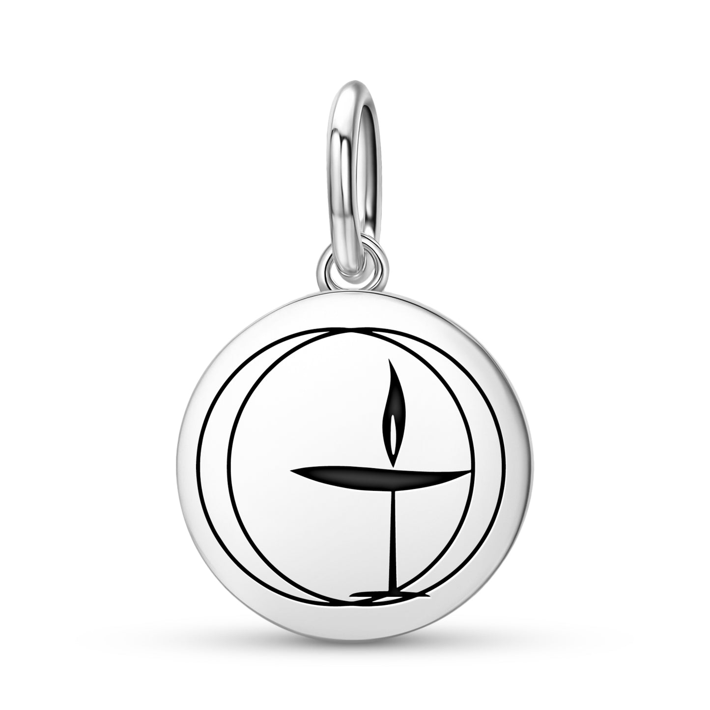 The Flaming Chalice  Pendant Dangle Charm