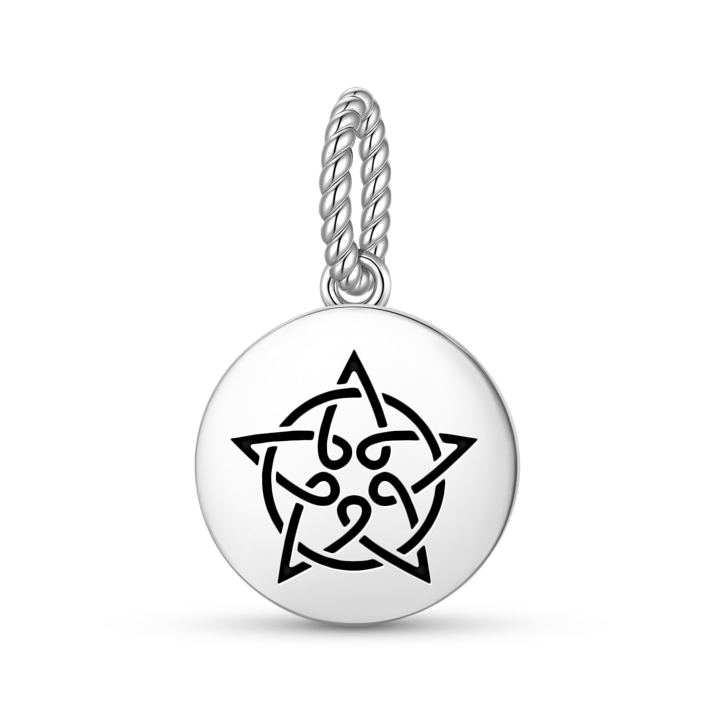 Celtic Five Star Knot  Pendant Dangle Charm