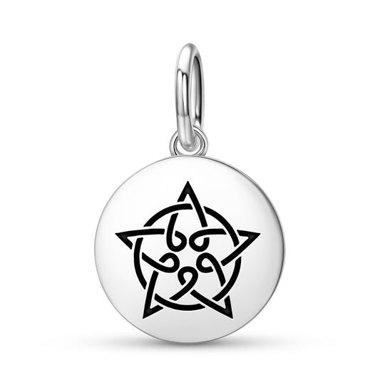 Celtic Five Star Knot  Pendant Dangle Charm