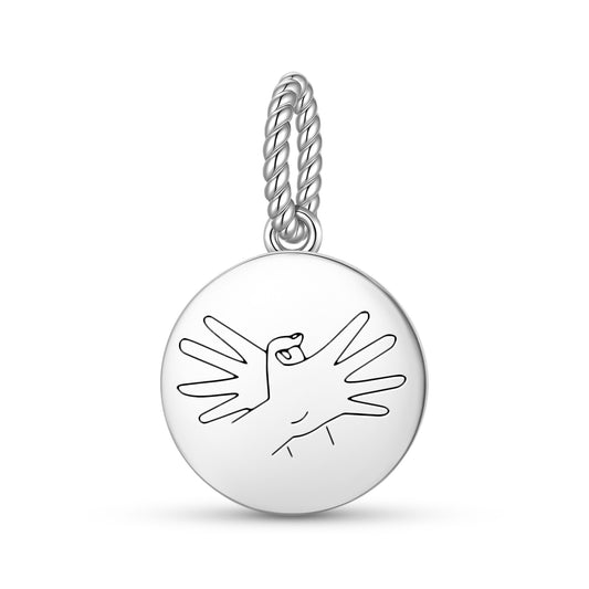 Garuda Mudra  Pendant Dangle Charm