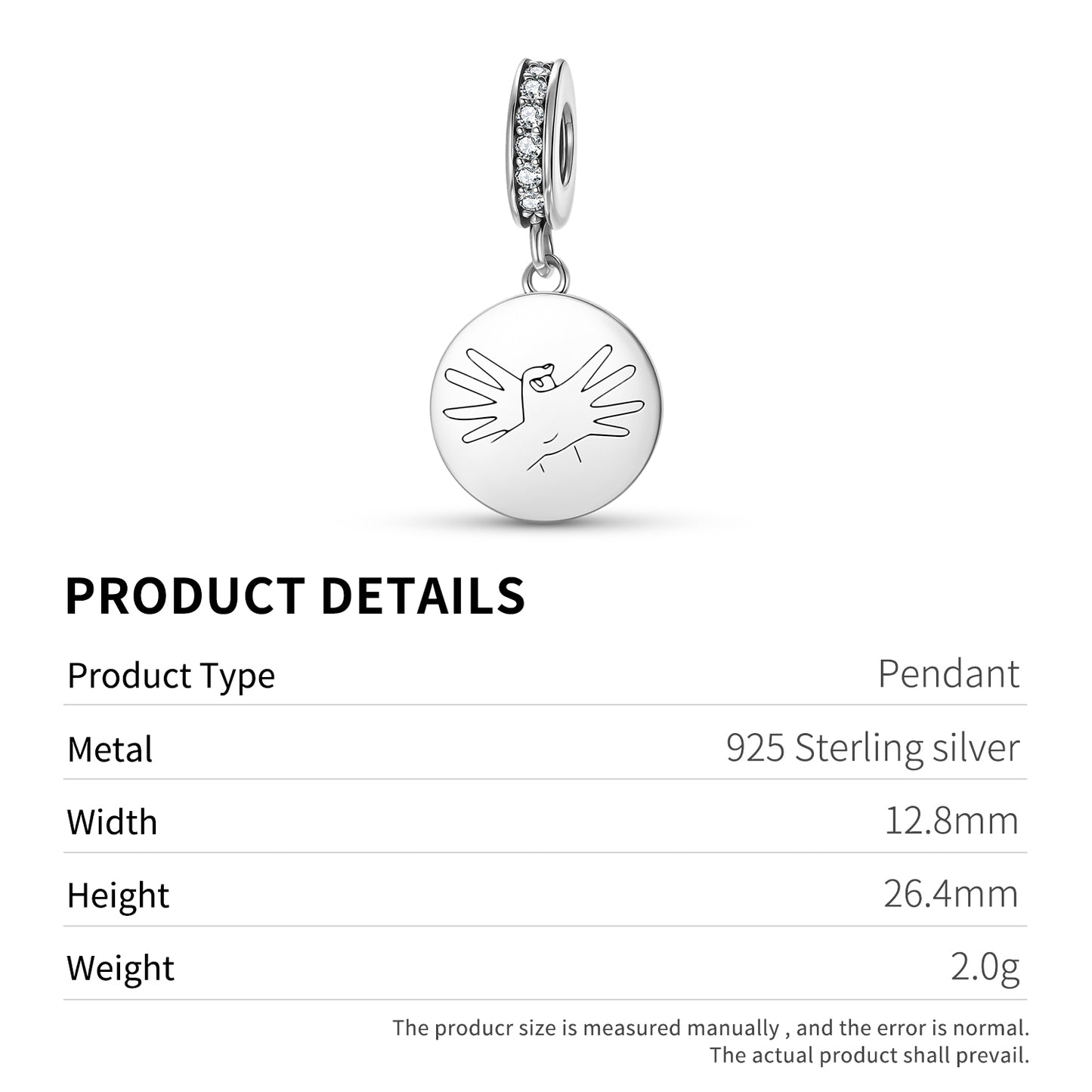 Garuda Mudra  Pendant Dangle Charm