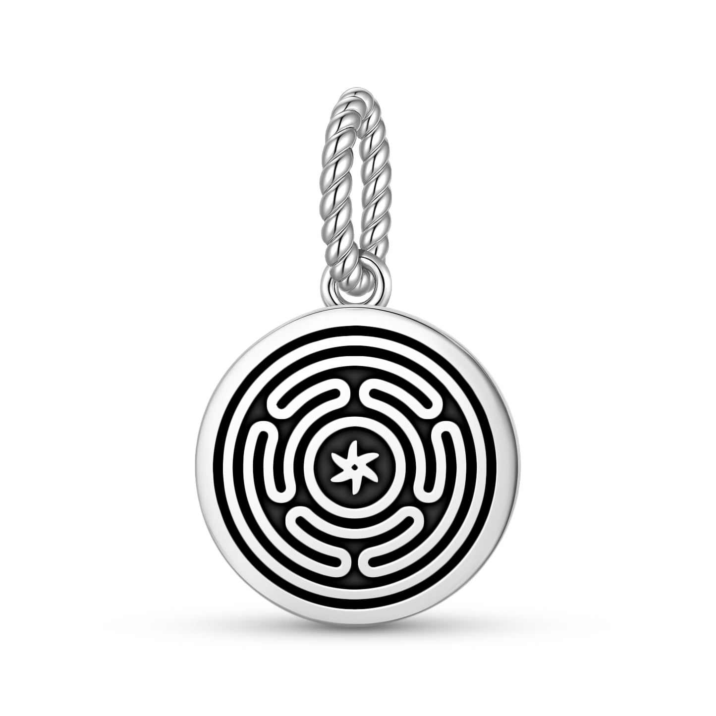 Hecate's Wheel Symbol  Pendant Dangle Charm