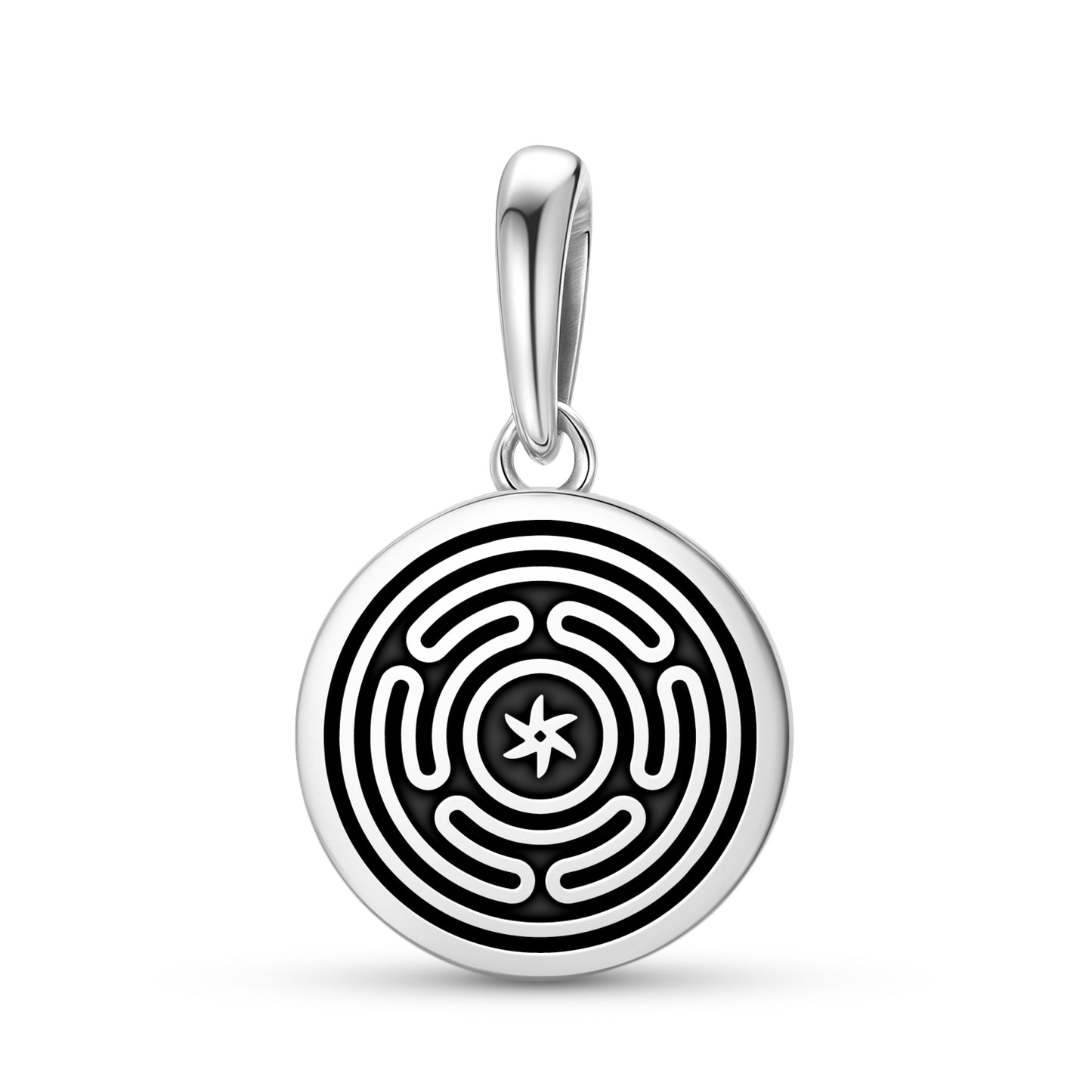 Hecate's Wheel Symbol  Pendant Dangle Charm
