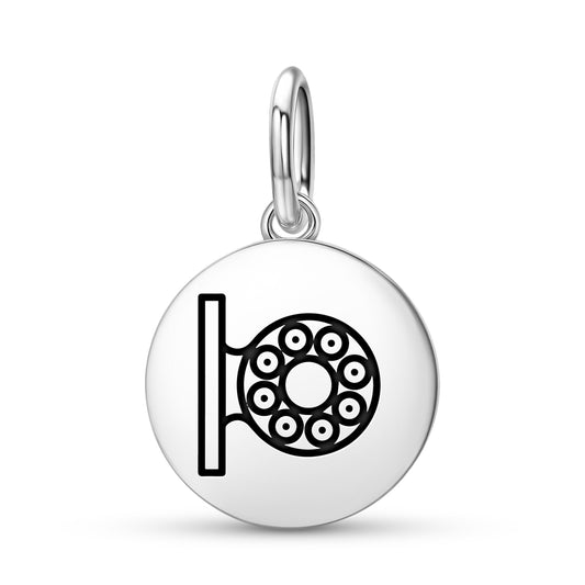 Pok ta pok Ballgame Mayan Symbols Pendant Dangle Charm