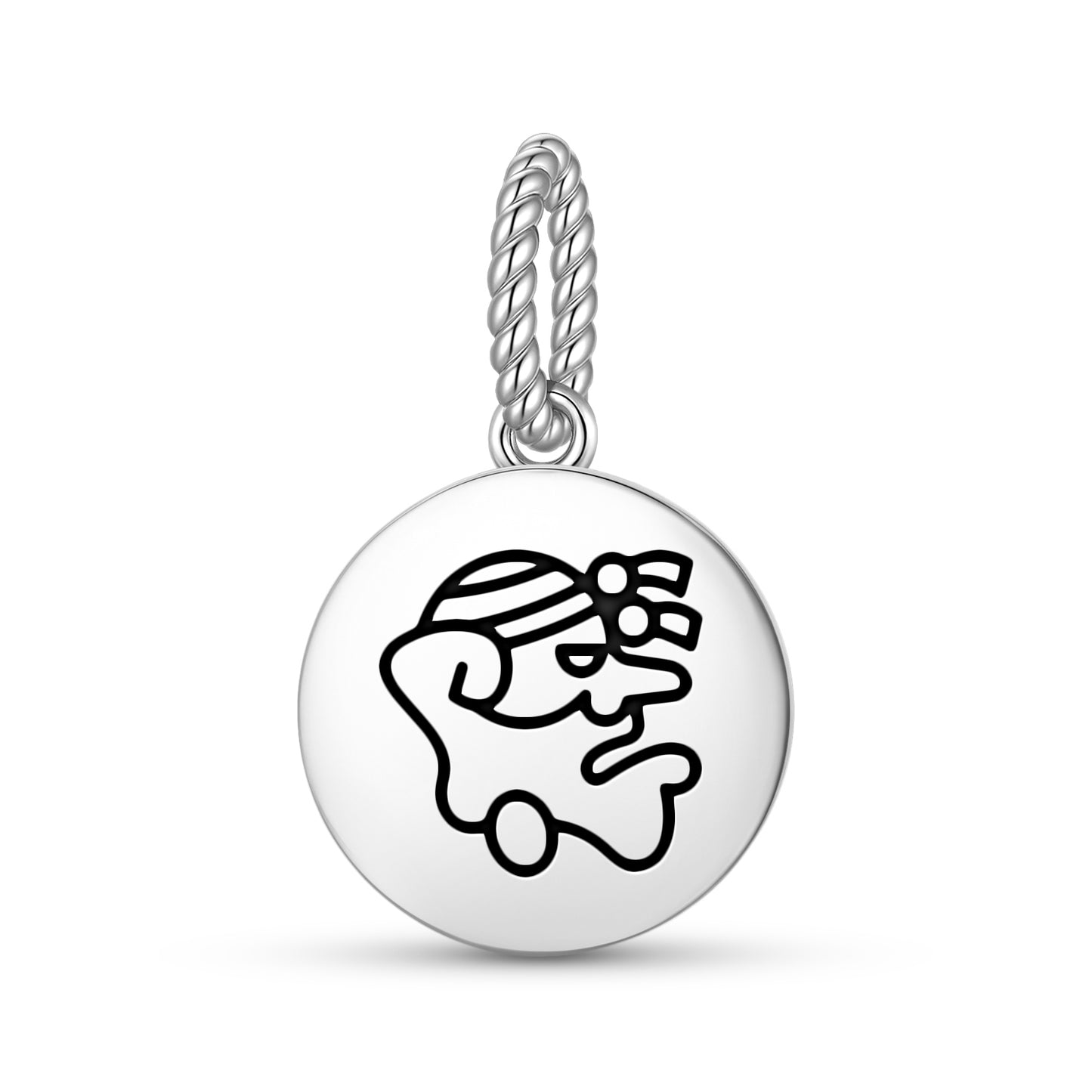 Ek Chuah Mayan Symbols Pendant Dangle Charm