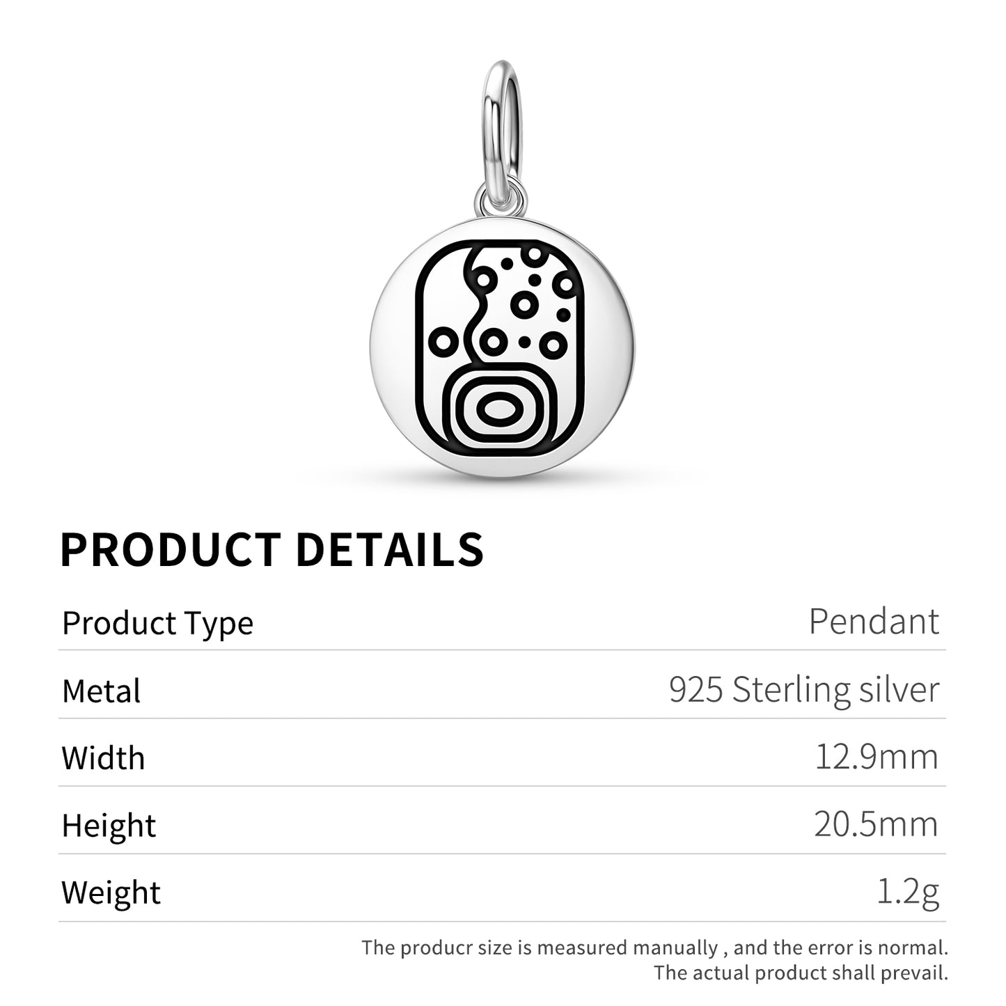 Wayob Mayan Symbols Pendant Dangle Charm