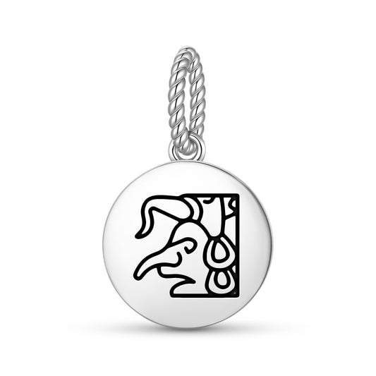 Chaac Mayan Symbols Pendant Dangle Charm