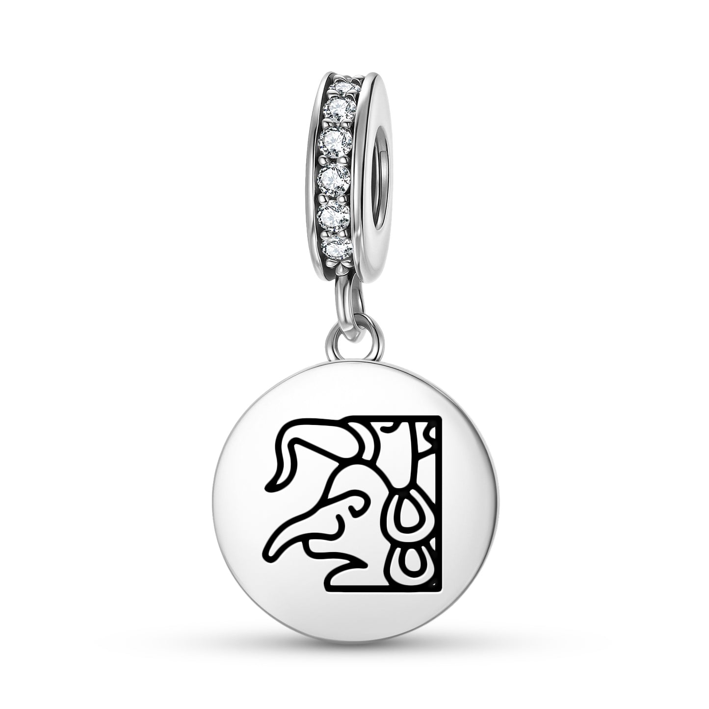 Chaac Mayan Symbols Pendant Dangle Charm