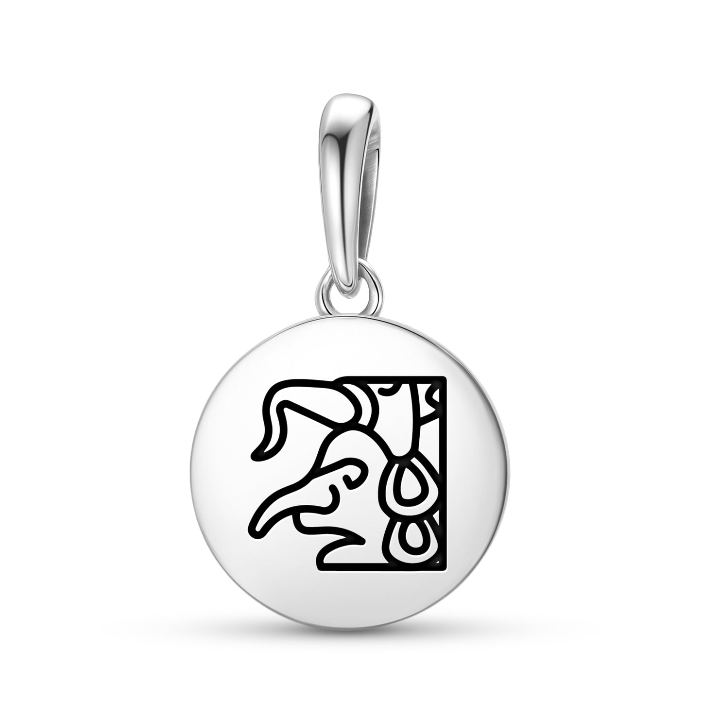 Chaac Mayan Symbols Pendant Dangle Charm