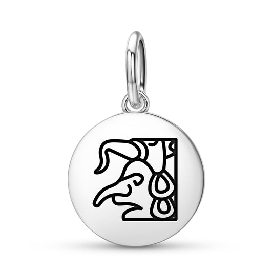 Chaac Mayan Symbols Pendant Dangle Charm