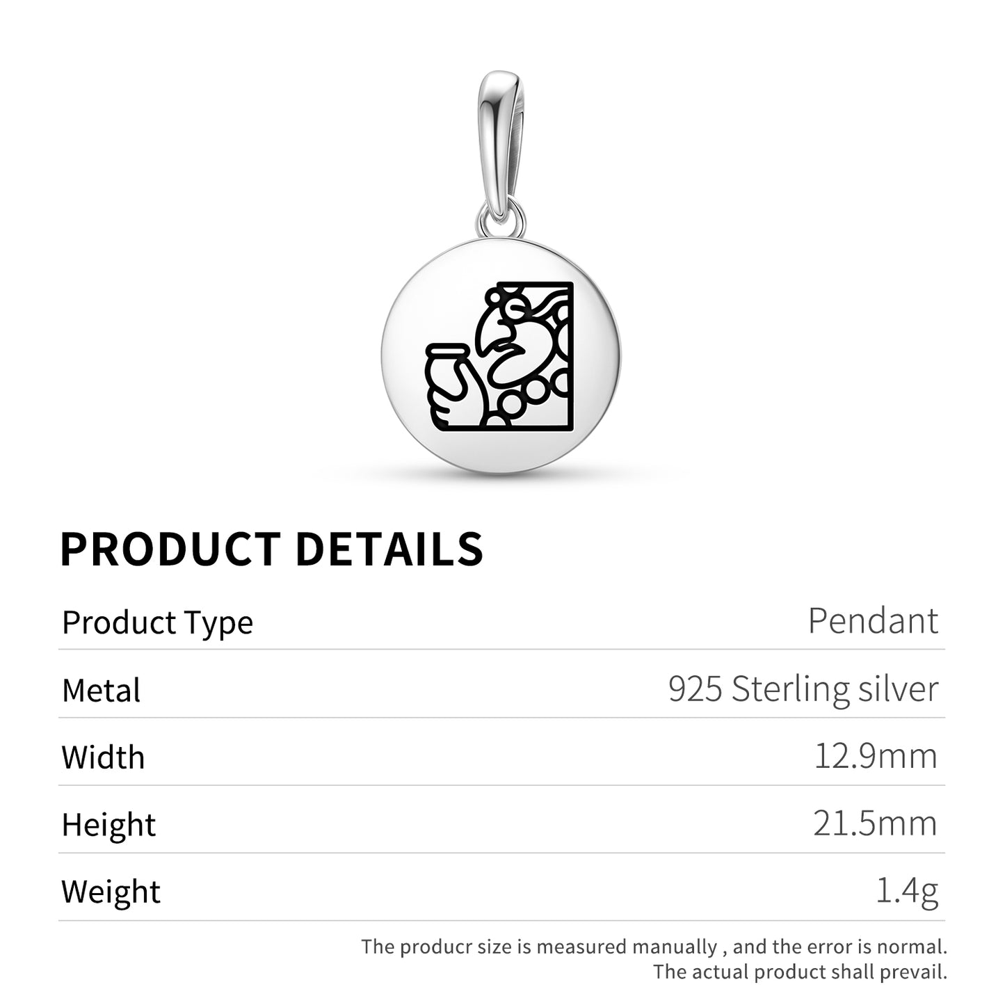 Itzamna Mayan Symbols Pendant Dangle Charm