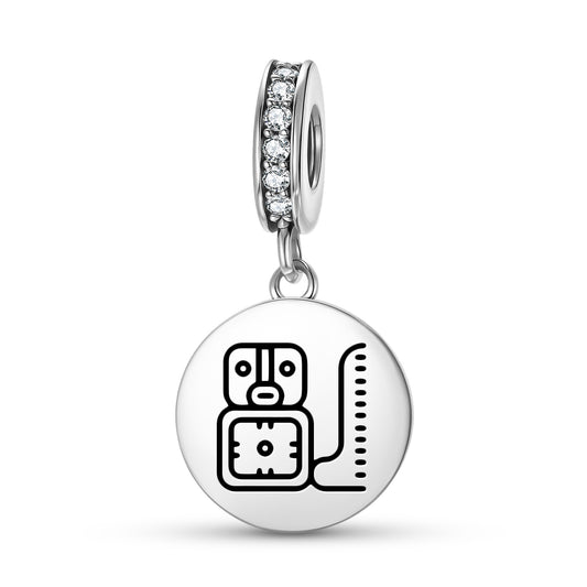 East Bakab – Likin Mayan Symbols Pendant Dangle Charm