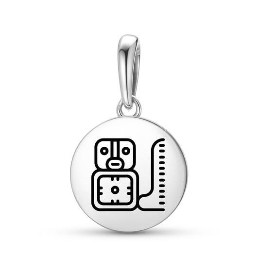 East Bakab – Likin Mayan Symbols Pendant Dangle Charm
