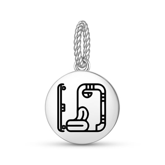 North Bakab Mayan Symbols Pendant Dangle Charm