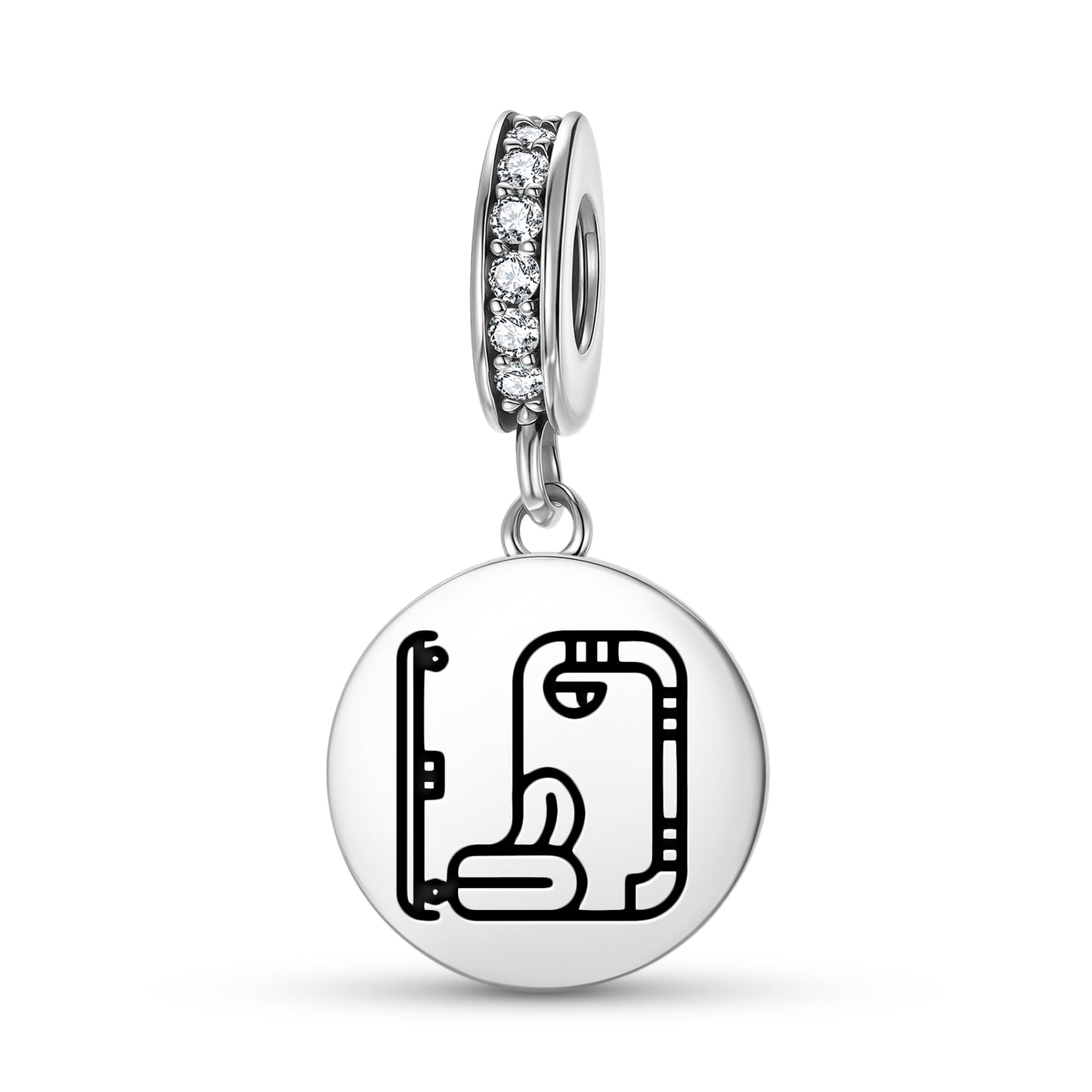 North Bakab Mayan Symbols Pendant Dangle Charm