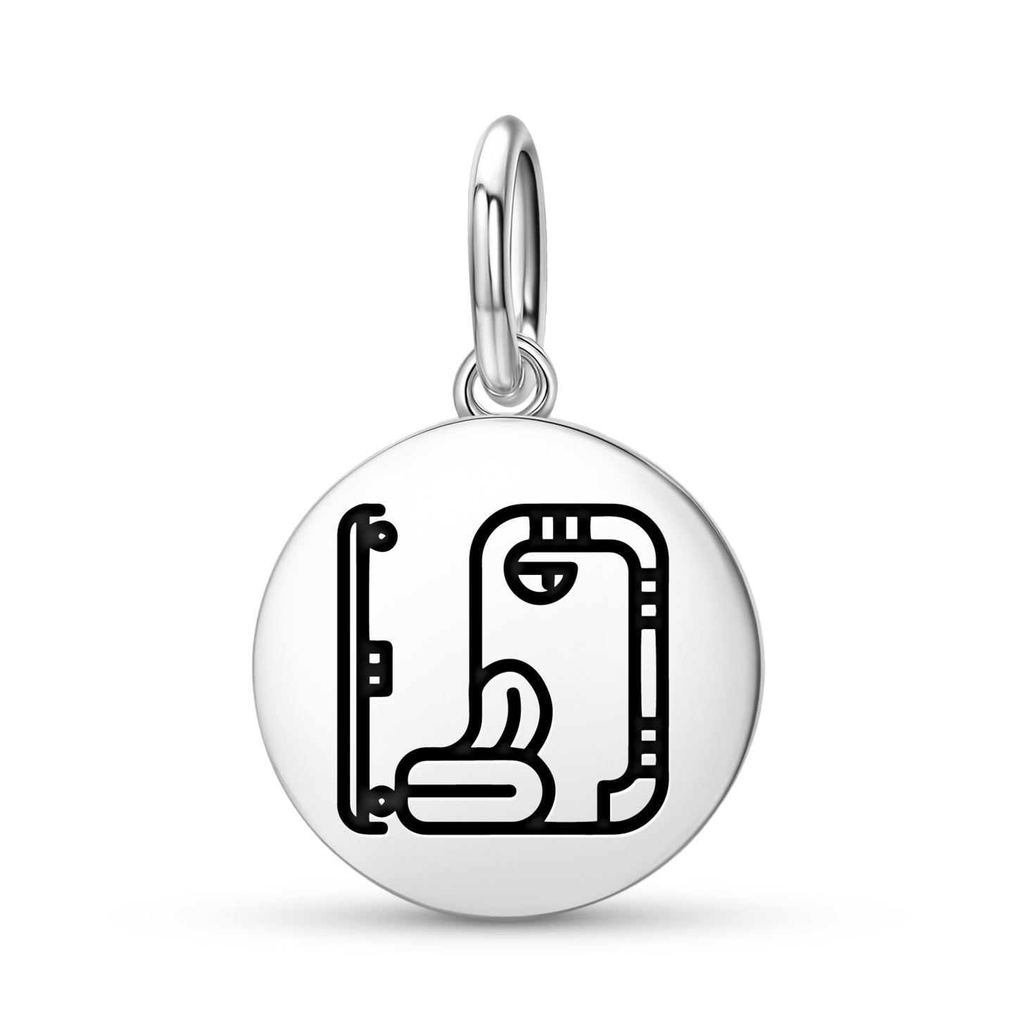 North Bakab Mayan Symbols Pendant Dangle Charm