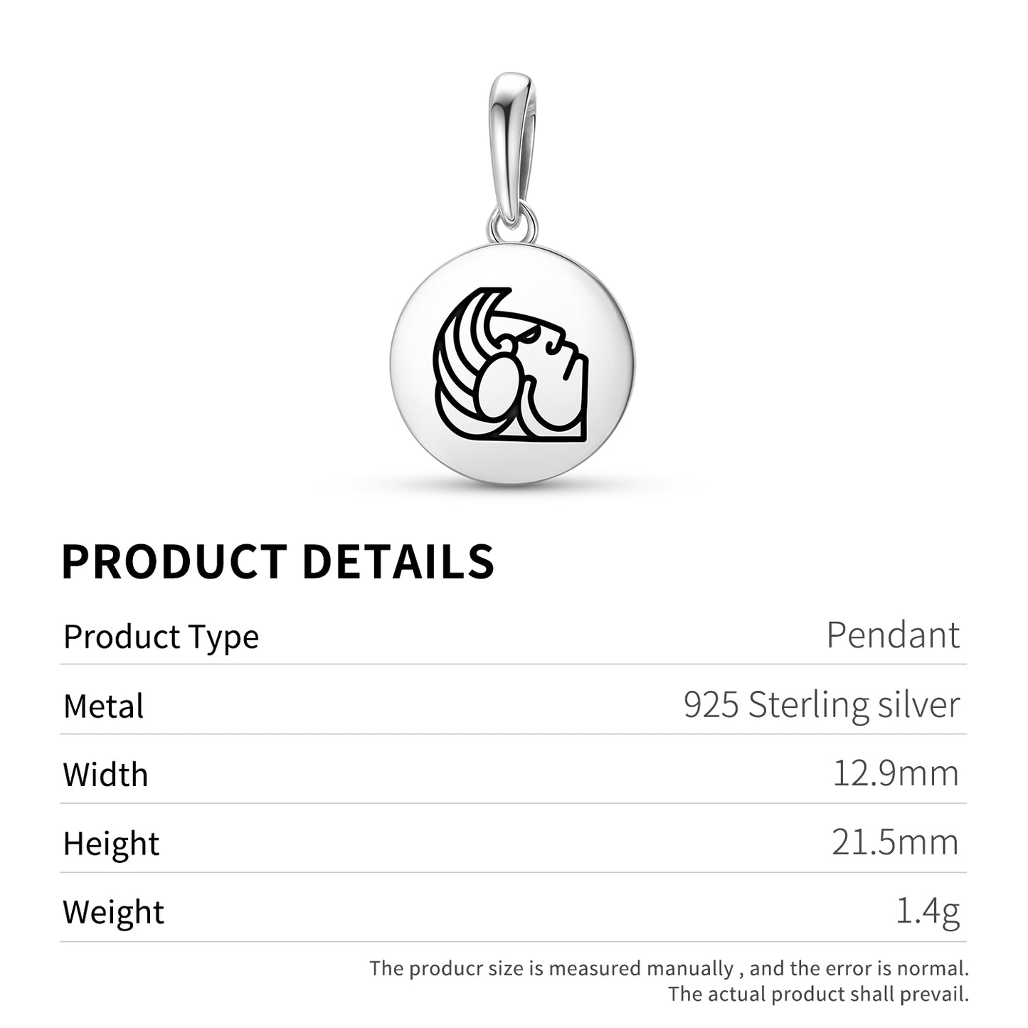 Teel Kusam Mayan Symbols Pendant Dangle Charm