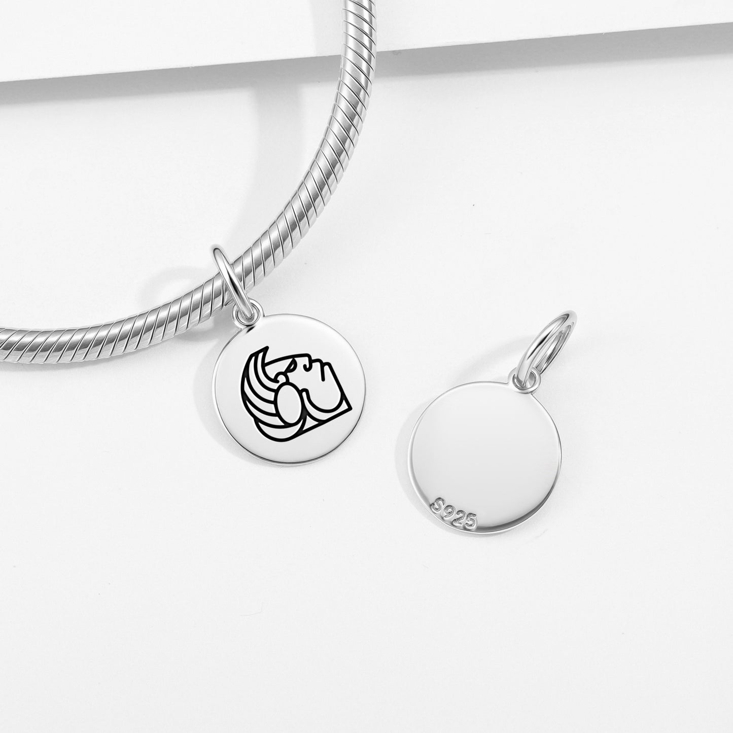 Teel Kusam Mayan Symbols Pendant Dangle Charm