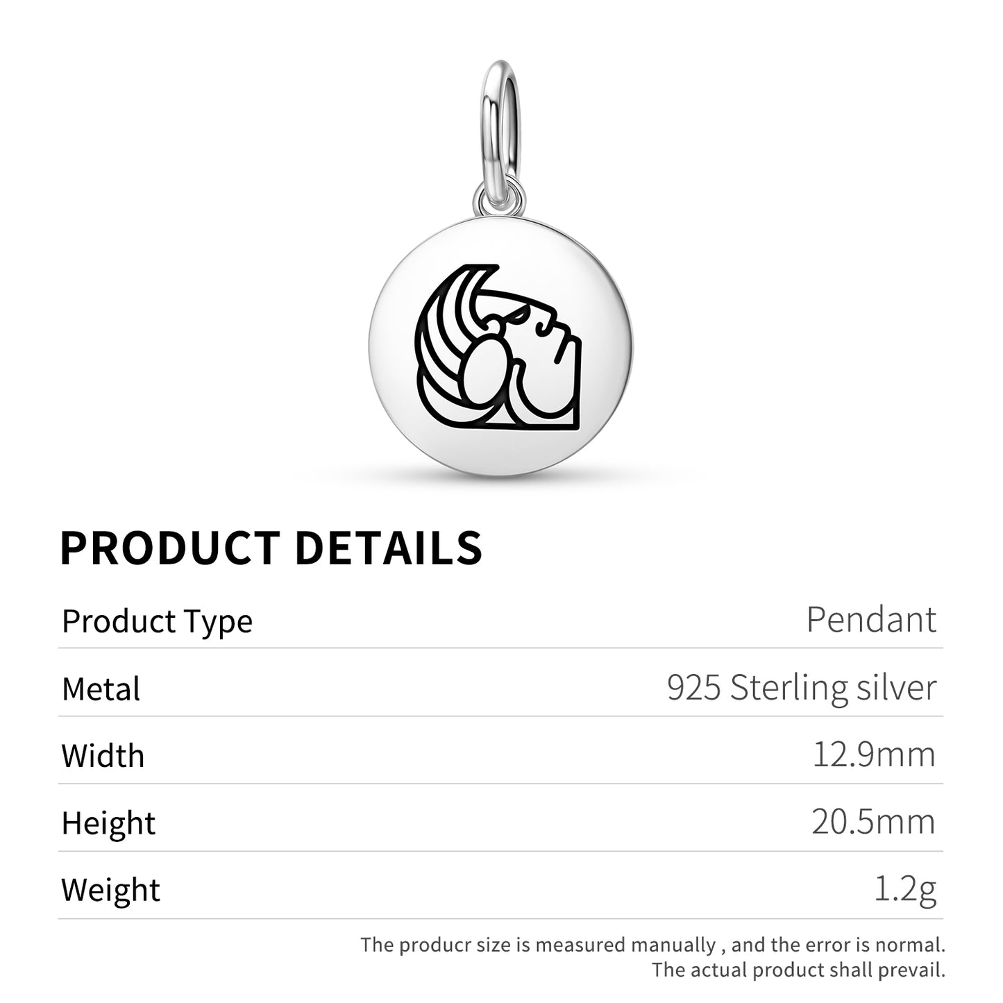 Teel Kusam Mayan Symbols Pendant Dangle Charm