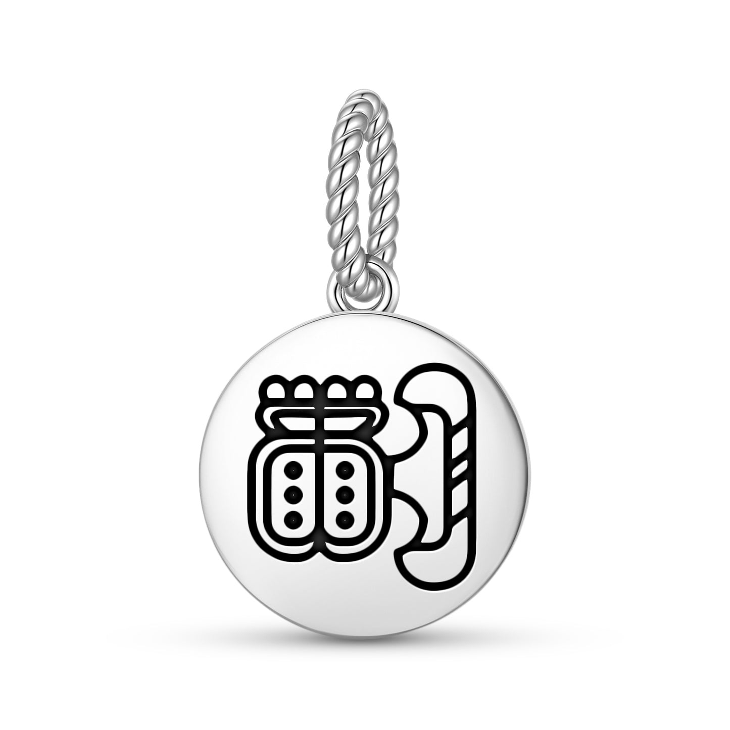Cold house of Xibalba Mayan Symbols Pendant Dangle Charm