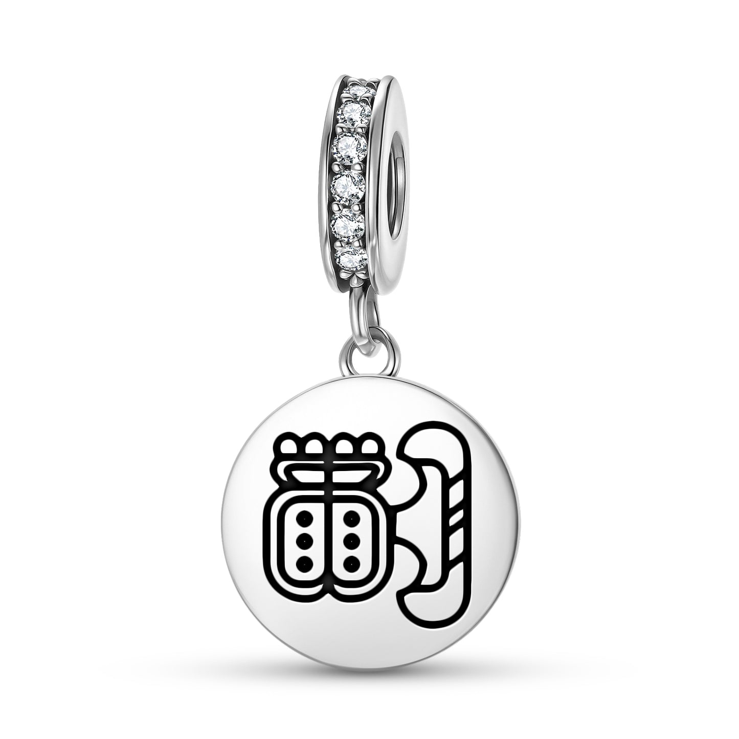 Cold house of Xibalba Mayan Symbols Pendant Dangle Charm