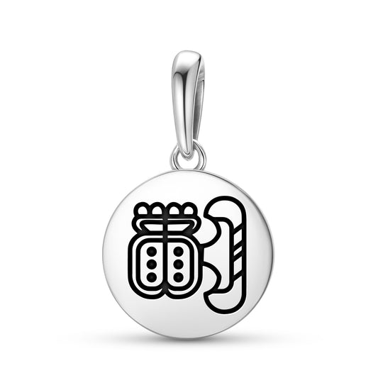 Cold house of Xibalba Mayan Symbols Pendant Dangle Charm