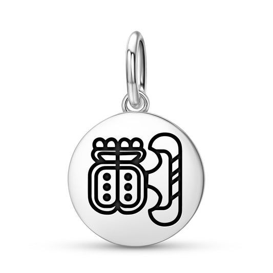 Cold house of Xibalba Mayan Symbols Pendant Dangle Charm