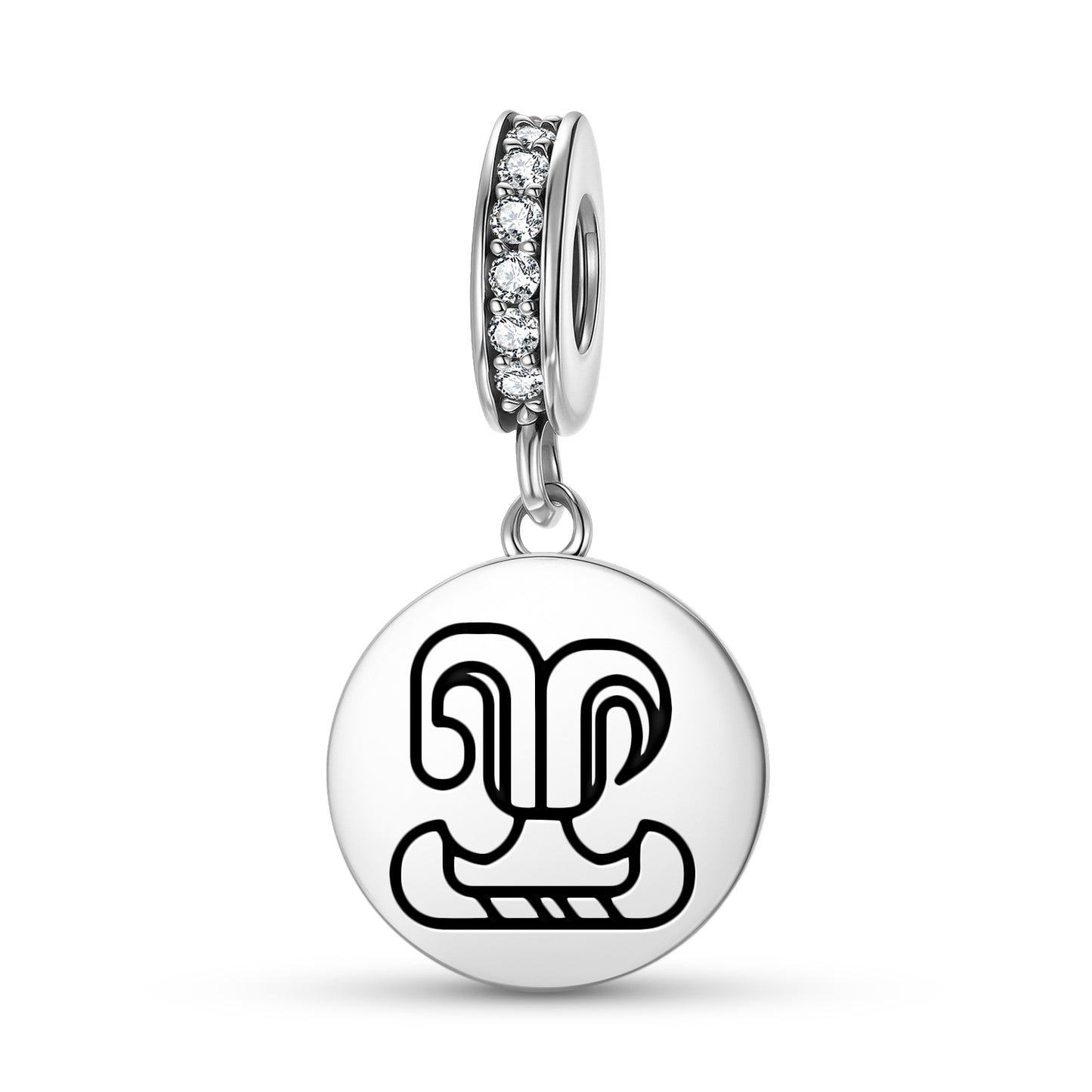 Fire house of Xibalba Mayan Symbols Pendant Dangle Charm