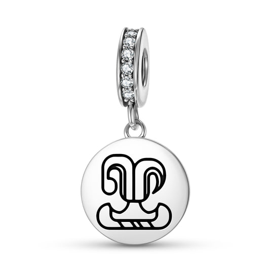 Fire house of Xibalba Mayan Symbols Pendant Dangle Charm