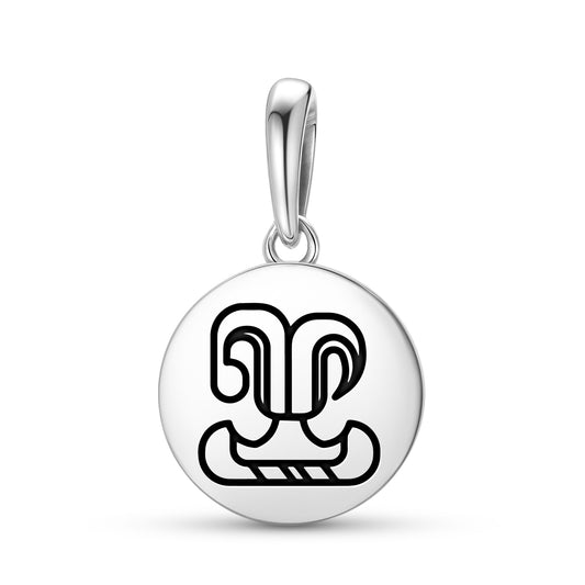 Fire house of Xibalba Mayan Symbols Pendant Dangle Charm