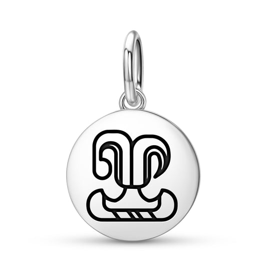 Fire house of Xibalba Mayan Symbols Pendant Dangle Charm