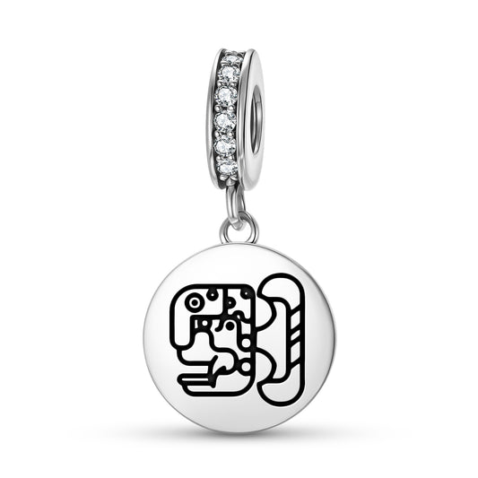 Jaguar house of Xibalba Mayan Symbols Pendant Dangle Charm