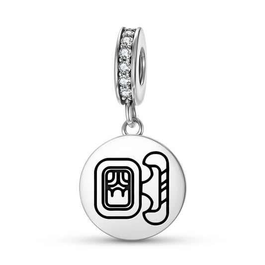Dark house of Xibalba Mayan Symbols Pendant Dangle Charm