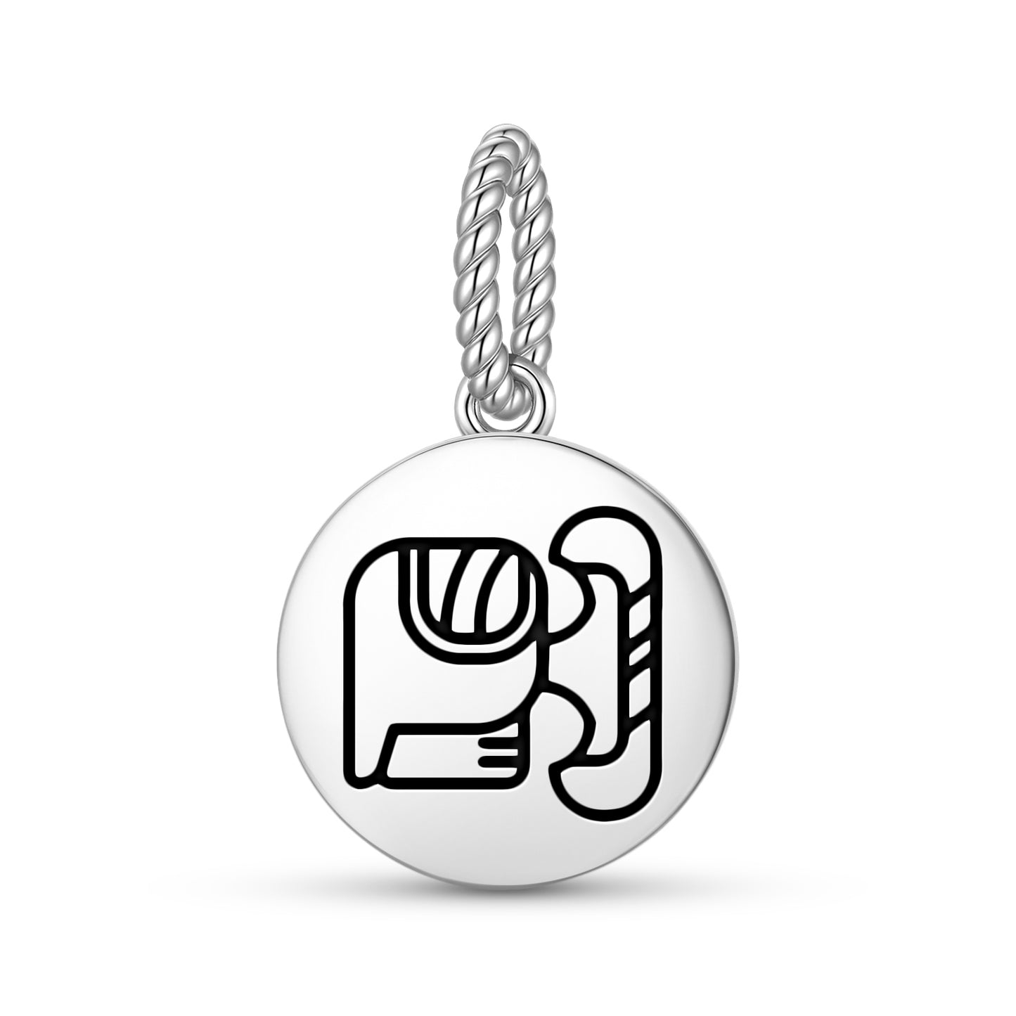 Razor house of Xibalba Mayan Symbols Pendant Dangle Charm