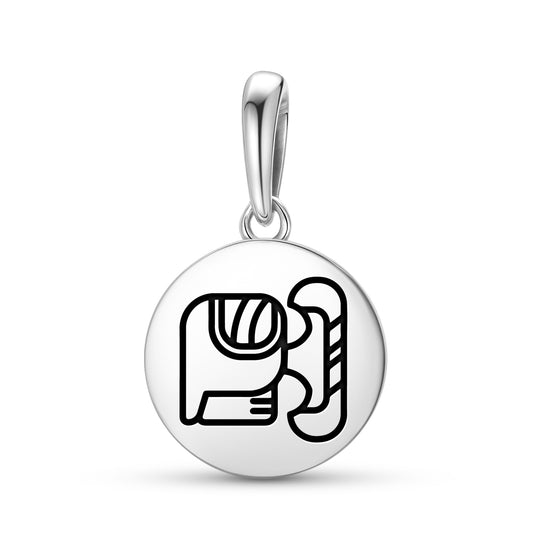 Razor house of Xibalba Mayan Symbols Pendant Dangle Charm