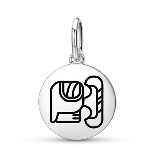 Razor house of Xibalba Mayan Symbols Pendant Dangle Charm