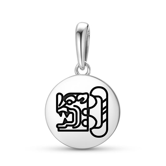 Bat house of Xibalba Mayan Symbols Pendant Dangle Charm