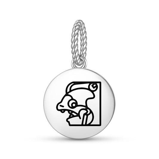 Ah Puch Mayan Symbols Pendant Dangle Charm