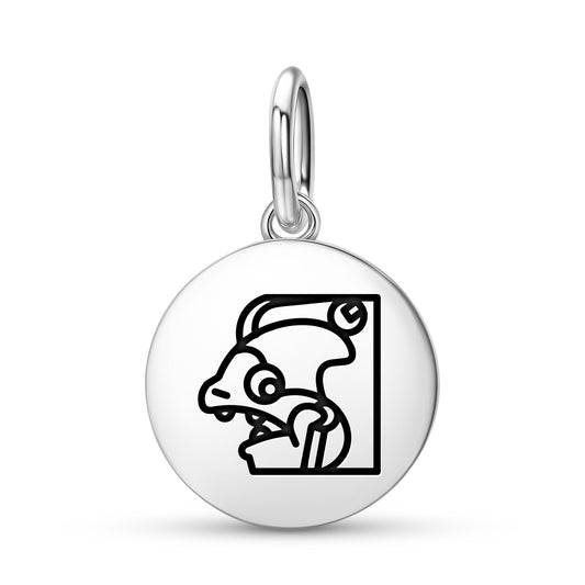 Ah Puch Mayan Symbols Pendant Dangle Charm