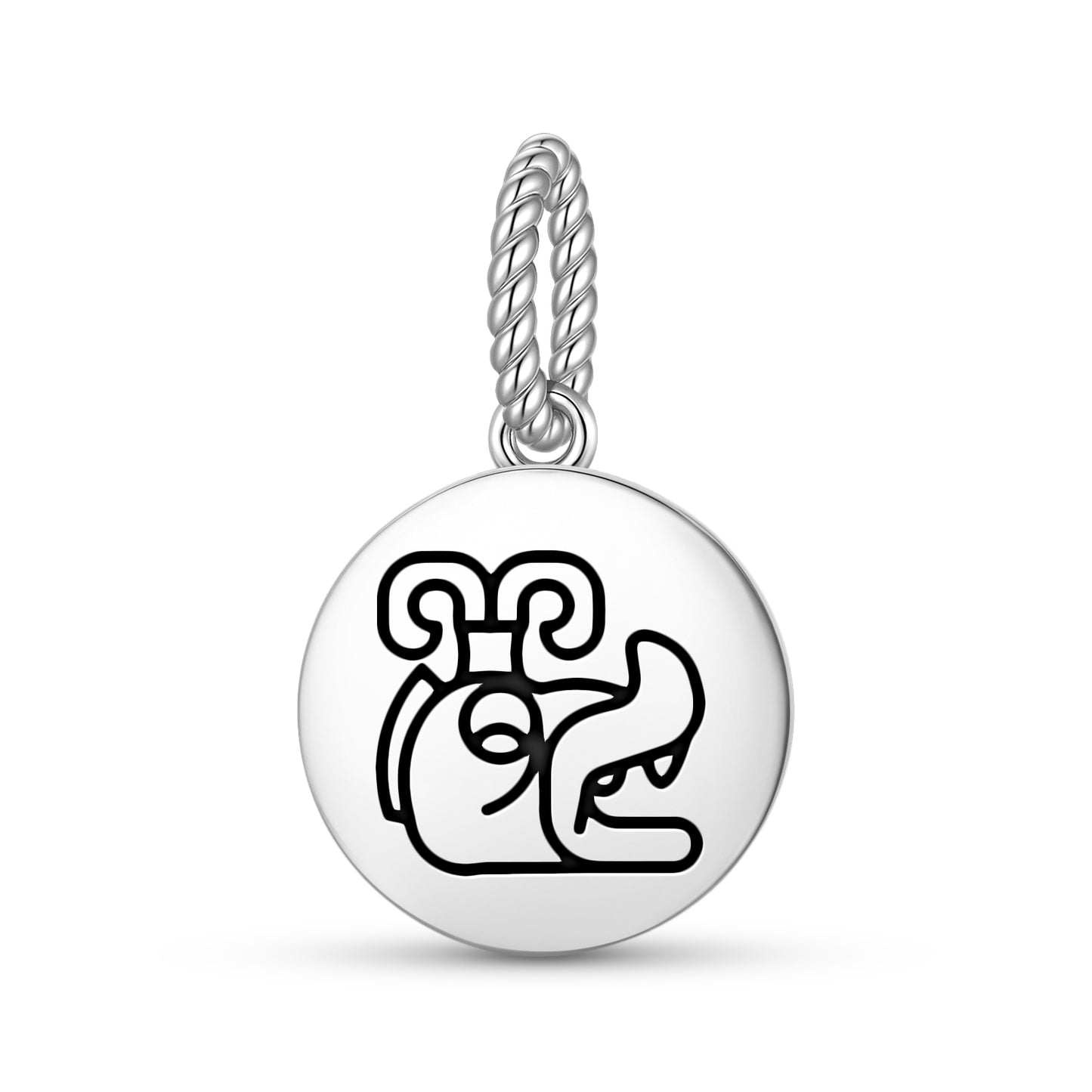 Huracan Mayan Symbols Pendant Dangle Charm