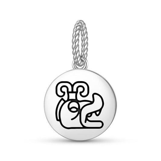 Huracan Mayan Symbols Pendant Dangle Charm