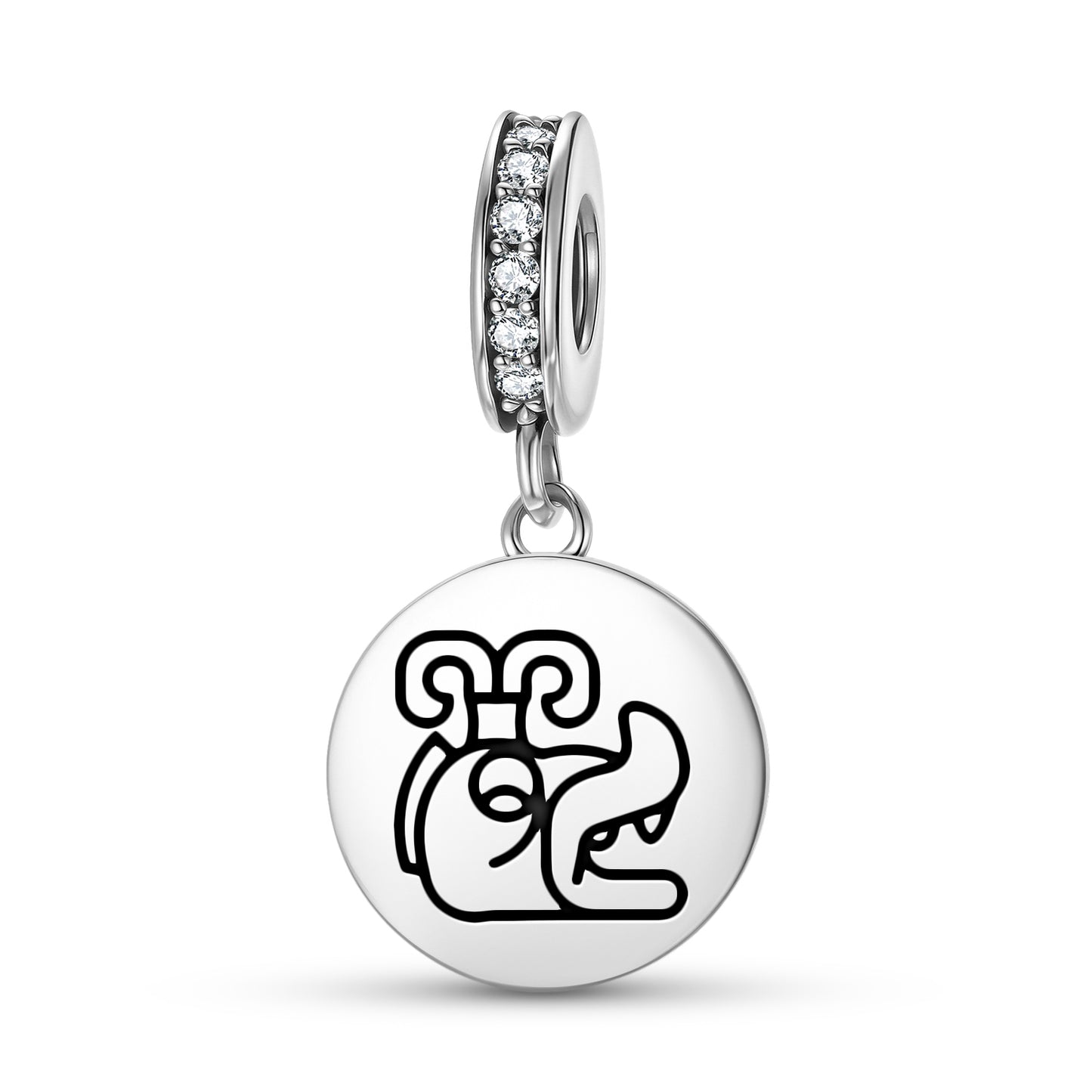 Huracan Mayan Symbols Pendant Dangle Charm