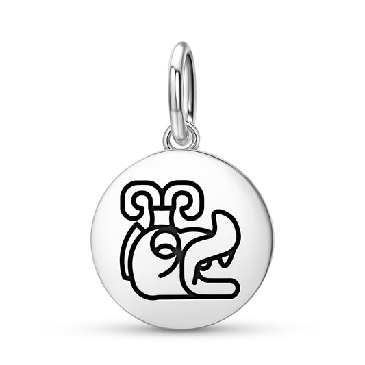 Huracan Mayan Symbols Pendant Dangle Charm