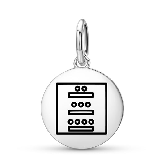 The Mayan Numbers Mayan Symbols Pendant Dangle Charm