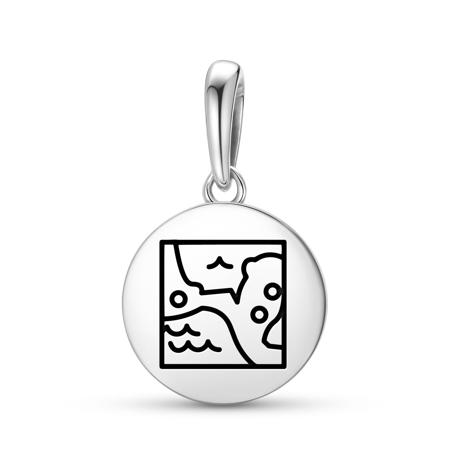 Mayan World Mayan Symbols Pendant Dangle Charm