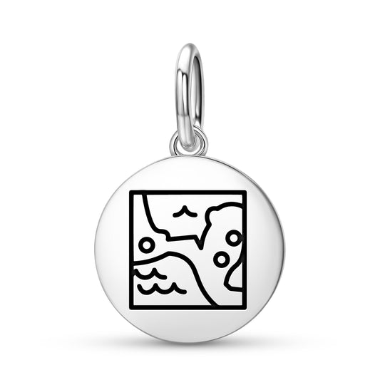 Mayan World Mayan Symbols Pendant Dangle Charm