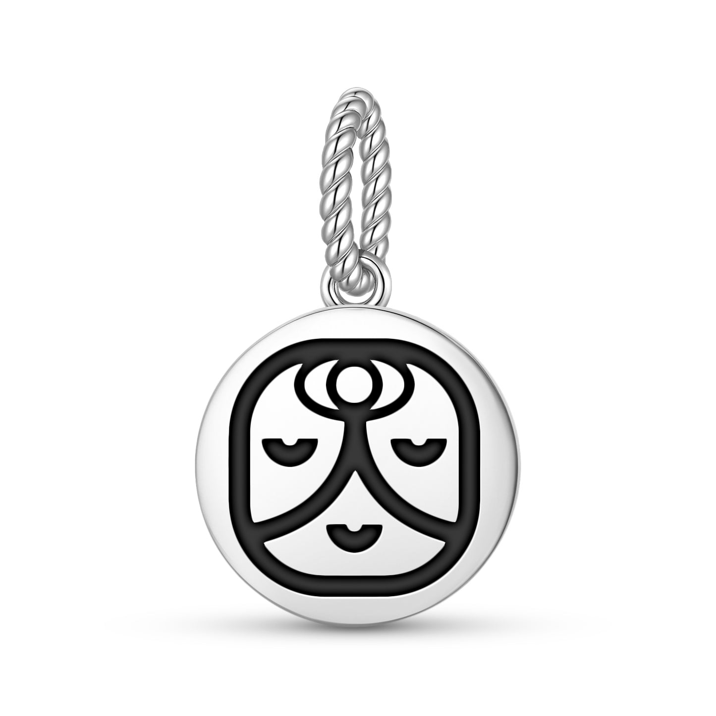 Ix Mayan Symbols Pendant Dangle Charm