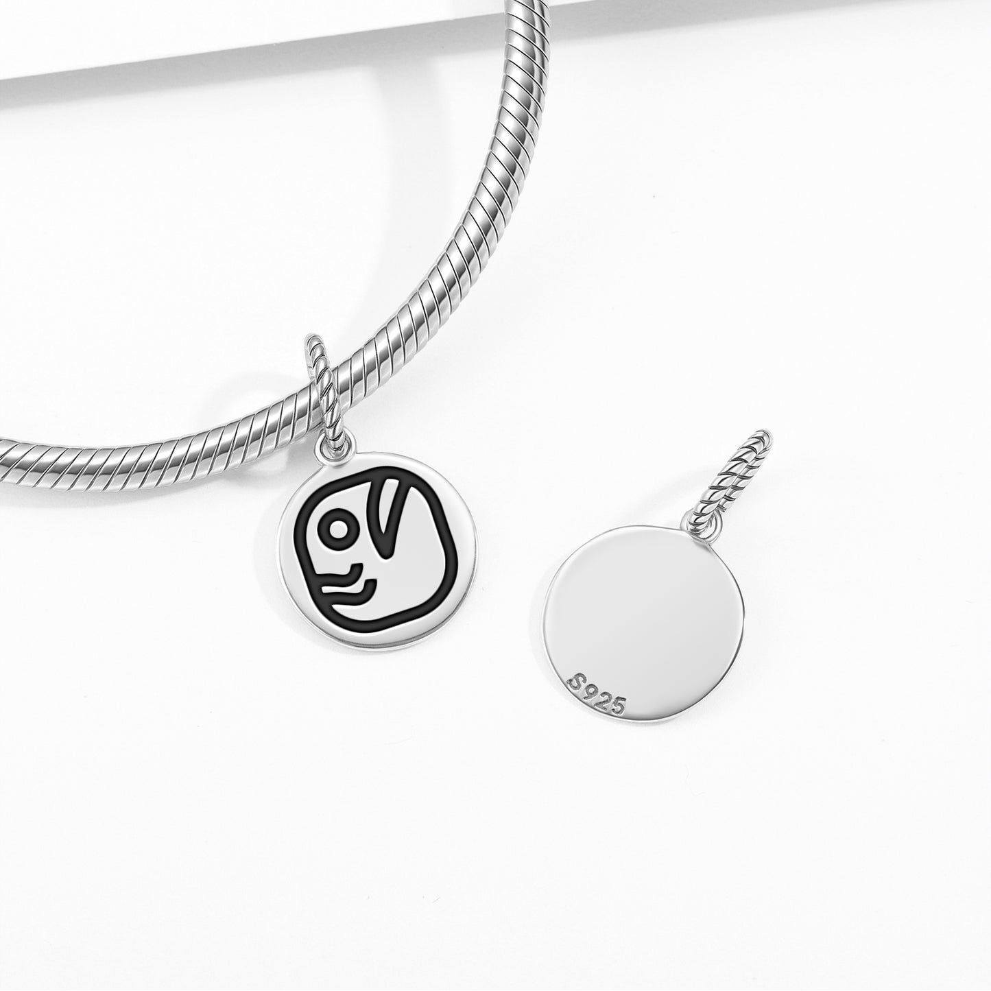 Eb Mayan Symbols Pendant Dangle Charm
